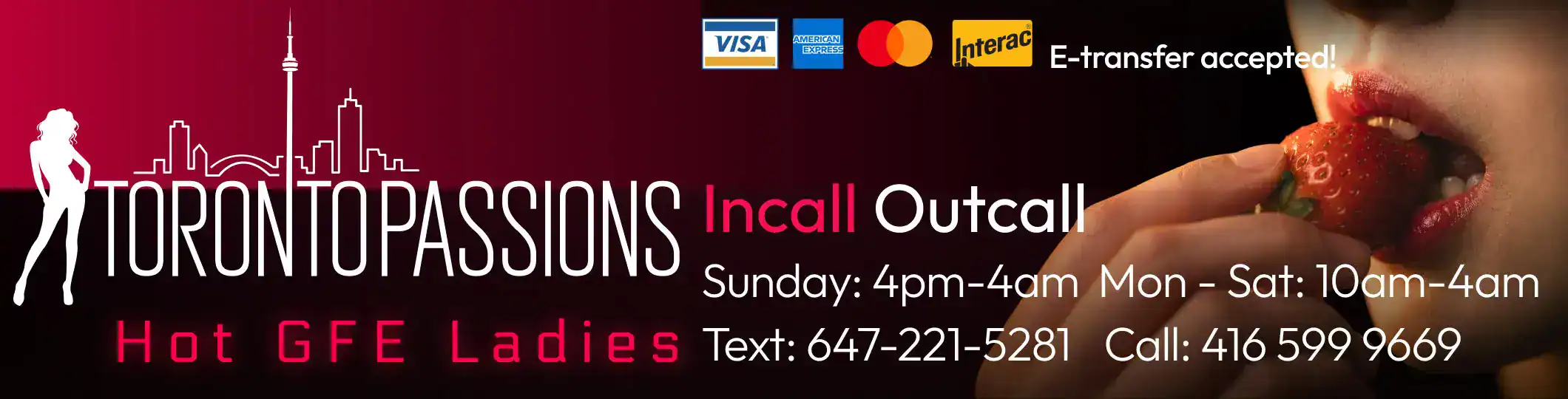 Toronto Escorts www.torontopassions.com
